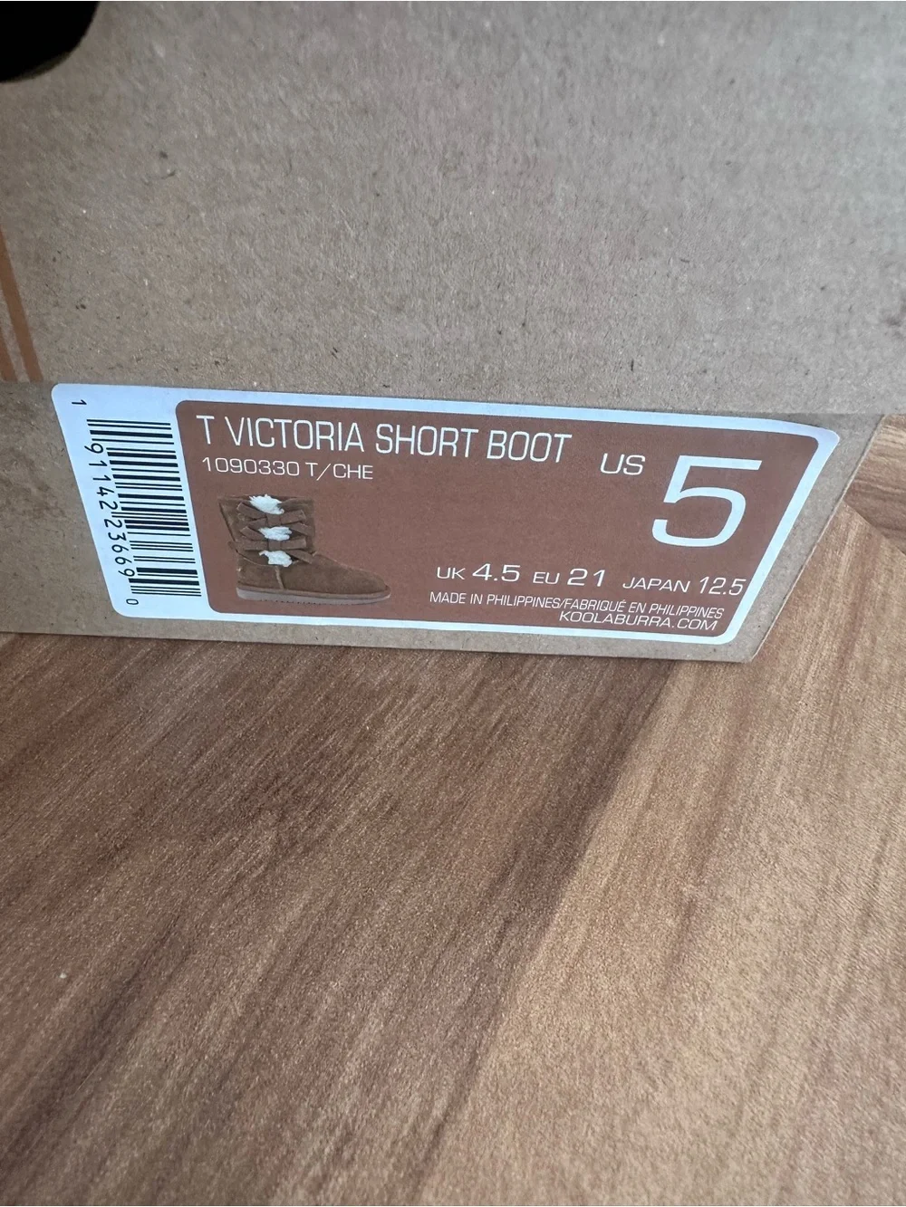 Koolaburra by Ugg NEW Victoria short boots chestnut brown toddler girls 5